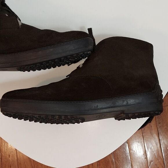 Tod's Shearling Lined Nubuck Chukka Boots 9.5 - Picture 10 of 13